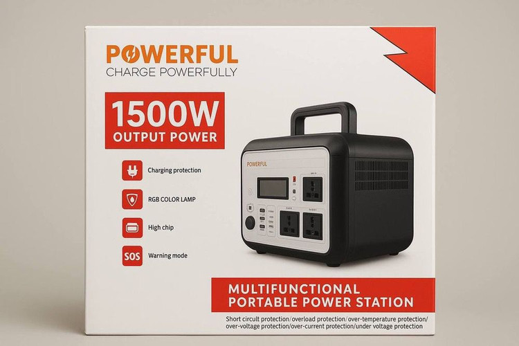 پاور استیشن قابل حمل POWERFUL مدل P1500