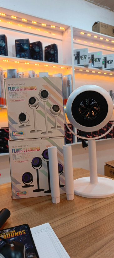 هیتر رومیزی و ایستاده | قابلیت تنظیم ارتفاع و زاویه پرتاب باد | مدل Adjustable Height Heater