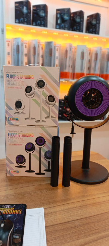 هیتر رومیزی و ایستاده | قابلیت تنظیم ارتفاع و زاویه پرتاب باد | مدل Adjustable Height Heater